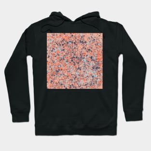 Splatter Abstract Blues and Oranges 2 Hoodie